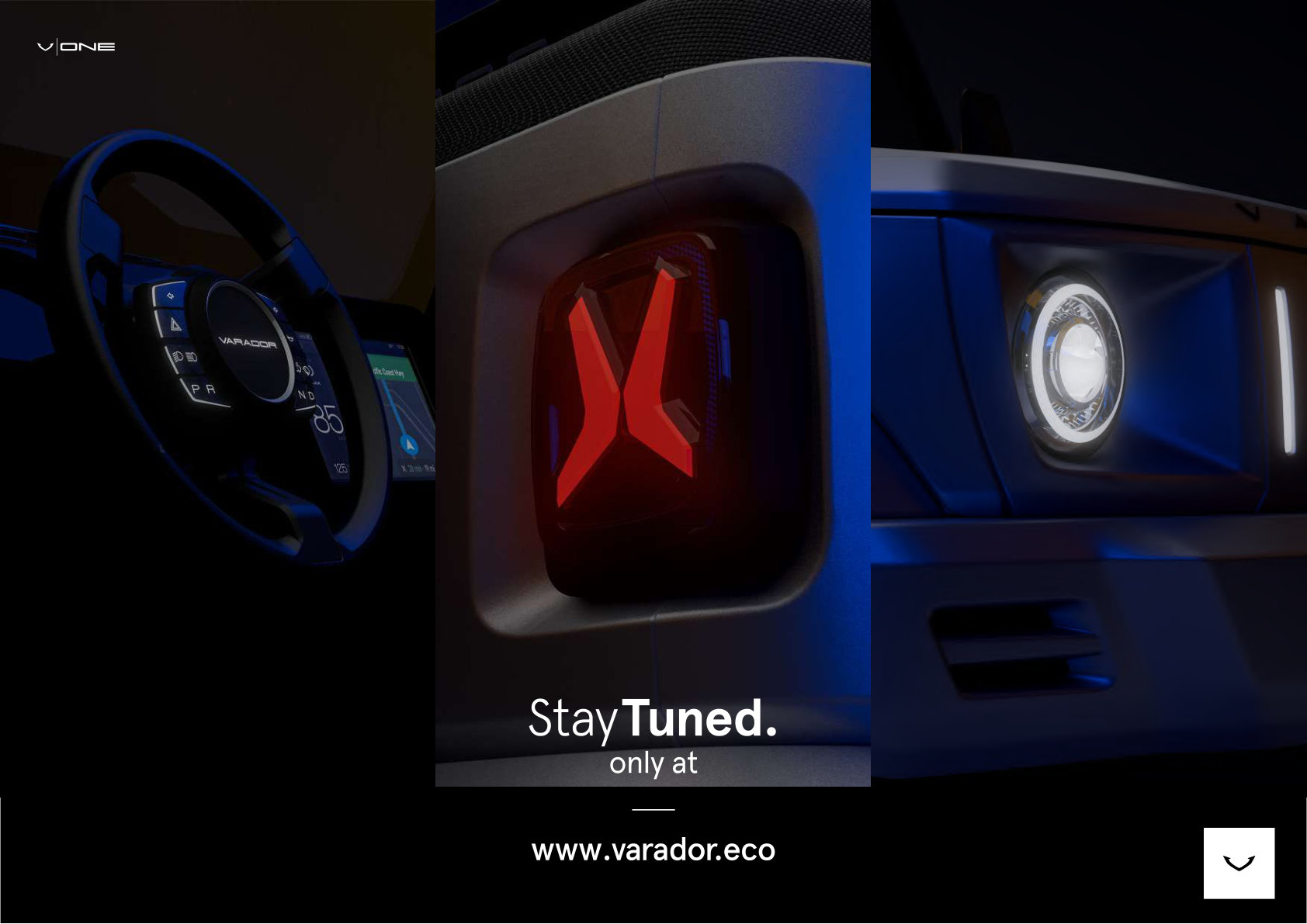 VARADOR ONE rear light and cockpit detail
